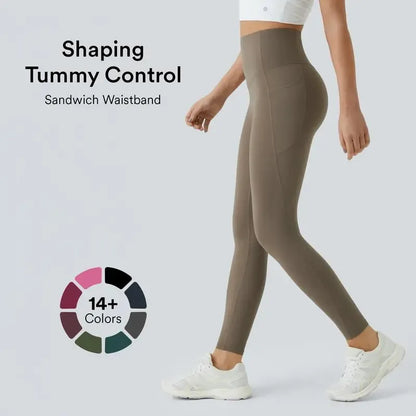 Women's High-Waist Shapewear Leggings With Pockets