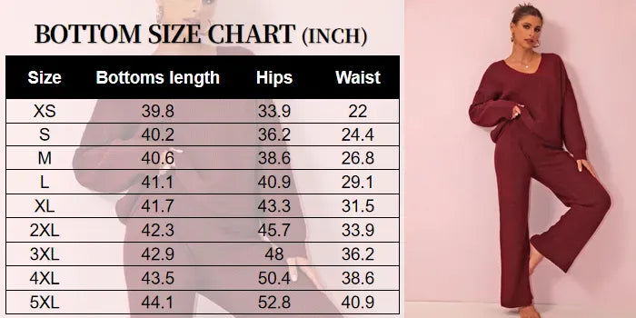 Two-piece Set Women's Solid Color Drop Shoulder Sweater & Pants