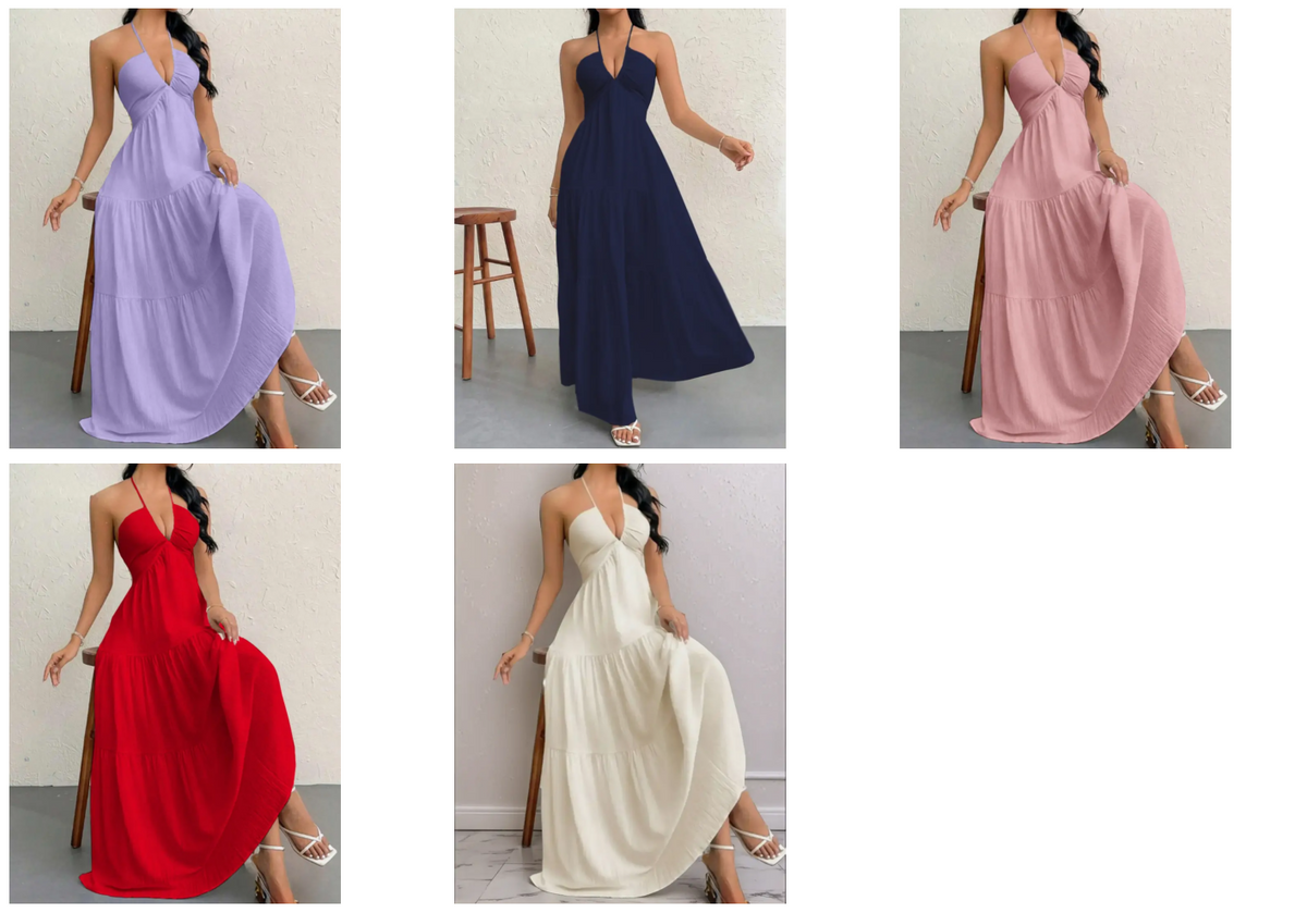 Women's Plain Dress, Summer Clothes Women, Casual Basic Loose Fit Sleeveless Dress for Beach Holiday Vacation, Ladies Summer Clothes, Women's Clothing, Womenswear, Dresses for Party, Minimalist A Line Dress